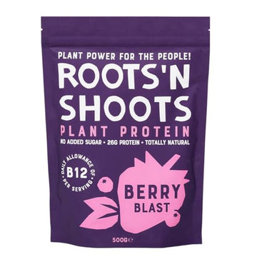 Roots 'n Shoots Vegan Protein, Shake, Berry Flavour, with Added B12, 26g Protein ROOTS 'N SHOOTS uk supplements