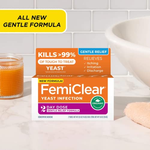 FemiClear Gentle Relief Formula 2 Day Infection Treatment, Gentle Formula for More Sensitive Individuals FemiClear uk supplements