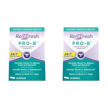 Rephresh Pro-B Probiotic Supplement for Women, 30 Oral Capsules (Pack of 2) Rephresh uk supplements