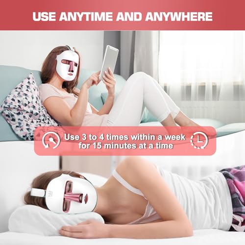 Red Light Therapy M-Ask Red Light Facial M-Ask Red Light Therapy for Face 7-1 Colors Light for Face Home Use LORICK uk supplements