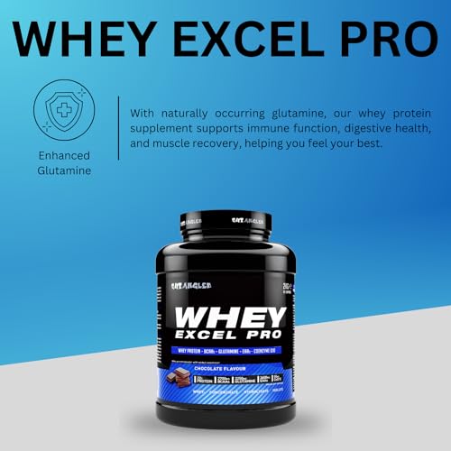 Out Angled Whey Excel Pro Whey Protein Powder Vanilla Flavour, 2kg, 66 Servings, High Protein Powder OUT ANGLED uk supplements