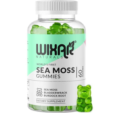 WIXAR NATURALS Sea Moss Gummies - Natural Irish Sea Moss and Bladderwrack WIXAR NATURALS uk supplements