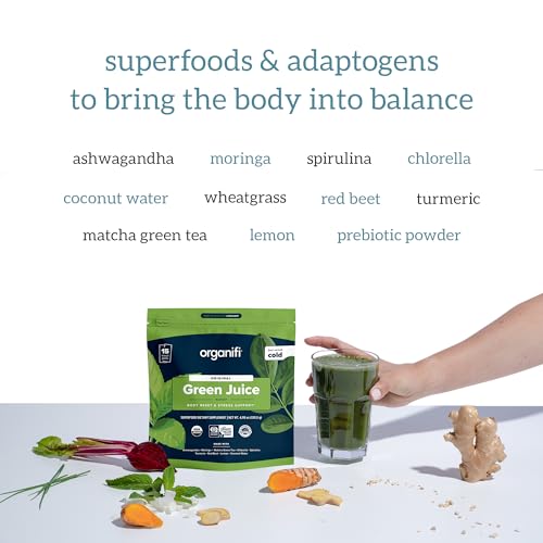 Organifi: GO Packs - Green Juice - Organic Superfood Supplement Powder - 15 Servings Organifi uk supplements
