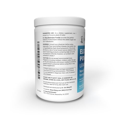Dr. Berg Hydration Keto Electrolyte Powder - Enhanced w/ 1,000mg of Potassium & Real Dr. Berg Nutritionals uk supplements