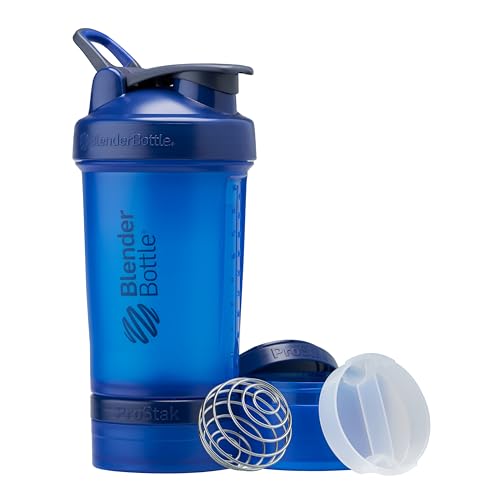 BlenderBottle Shaker Bottle with Pill Organizer and Storage for Protein Powder, Classic V2 ProStak System Blender Bottle uk supplements