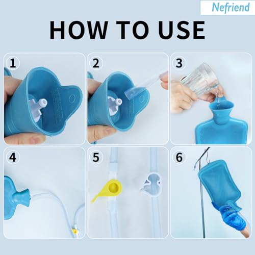 Nefriend-2L Enema Bag - Colon Cleanse - Constipation Relief - Vaginal Cleanse - Men's Health Msupps.com uk supplements