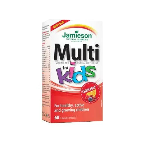 Jamieson Multivitamin for Kids, 60 chewable tabs Jamieson Laboratories uk supplements