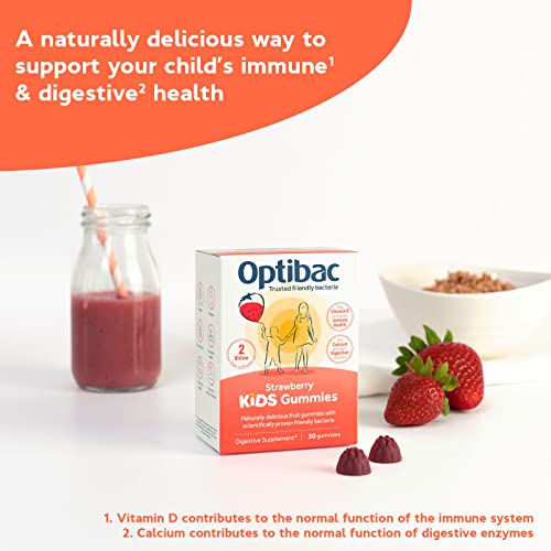 Optibac Kids Probiotic with Vitamin D & Calcium for Immune System Support & Gut Health OptiBac uk supplements