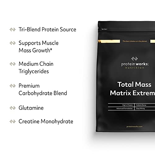 Protein Works - Total Mass Matrix Extreme Mass Gainer | High Calorie Protein Powder Protein Works uk supplements