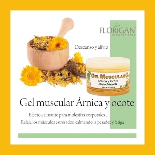 Arnica and Ocote Muscle Gel 350grs. Florigan uk supplements