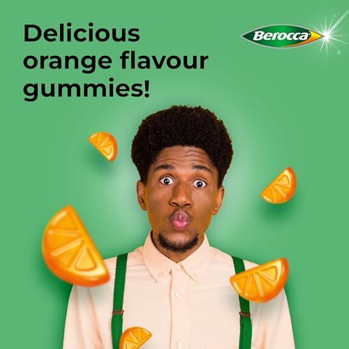 Berocca Immuno Gummy Vitamins, Orange Flavour, Bursting with Immune System Berocca uk supplements
