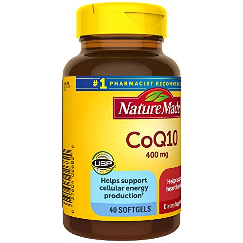 Nature Made CoQ10 400mg, Dietary Supplement for Heart Health Support, 40 Softgels Nature Made uk supplements