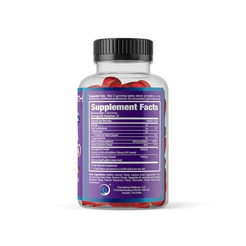 Ashwa ACV Pro Health - Sugar Free Apple Cider Vinegar Gummies, Ashwagandha Gummies Promethean Wellness uk supplements