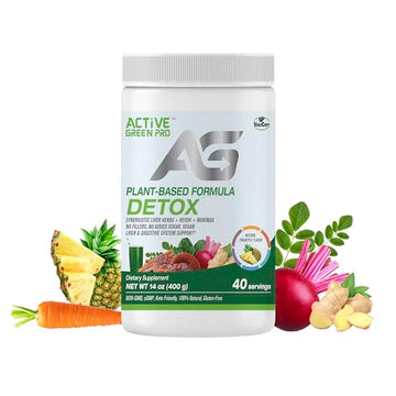 Active Green Pro - Detox Powder, Blend of Synergistic Liver Herbs, Reishi, Moringa Active Green Pro uk supplements