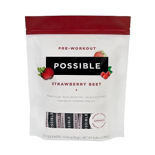Possible Beet Pre-Workout - Strawberry Beet Flavor - Individually Wrapped Servings Possible uk supplements