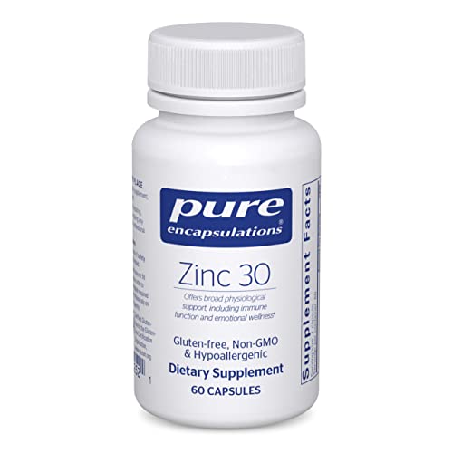 Pure Encapsulations Zinc 30 mg - Highly Absorbable - 60 Capsules Pure Encapsulations uk supplements