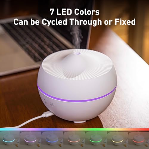 Essential Oil Diffuser, 300ML Quiet Premium Humidifier, Natural Home Fragrance Aroma Diffuser Colobles uk supplements