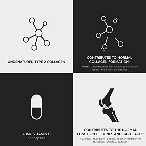Bulk UC II Collagen Capsules, 40 mg, Pack of 60, Packaging May Vary Bulk uk supplements