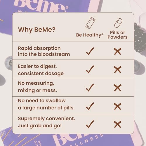 Be Healthy 3-in-1 Liquid Probiotics for Women and Men - Vitamin C, Zinc, Elderberry BeMe uk supplements