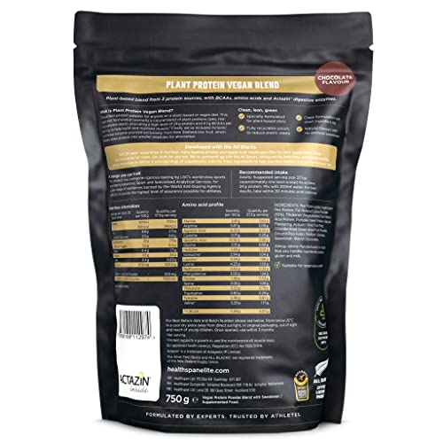 Healthspan Elite All Blacks Plant Protein Vegan Blend (750g) | 23g Protein Per Serving Healthspan Elite uk supplements
