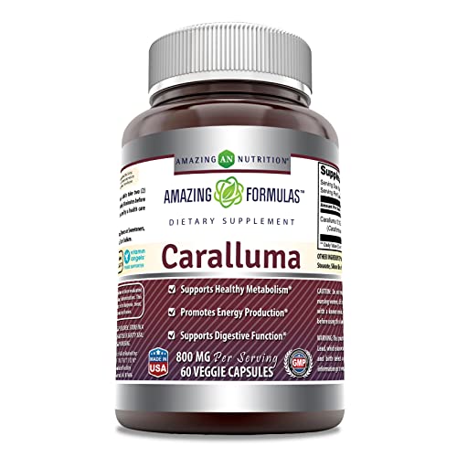 Amazing Formulas Caralluma Dietary Supplement 800 mg 60 Veggie Capsules Amazing Nutrition uk supplements