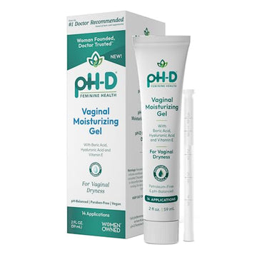 Boric Acid Moisturizing Vaginal Gel with Hyaluronic Acid, Vitamin E for Vaginal Dryness by pH-D pH-D Feminine Health Support uk supplements
