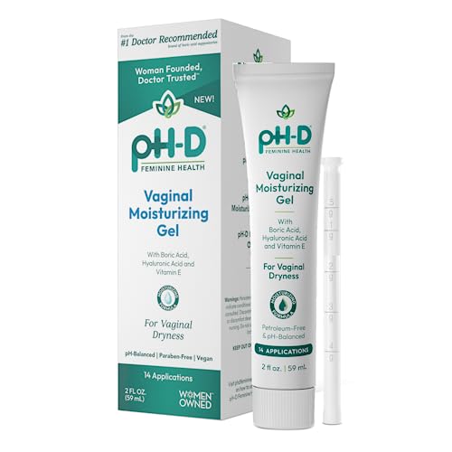 Boric Acid Moisturizing Vaginal Gel with Hyaluronic Acid, Vitamin E for Vaginal Dryness by pH-D pH-D Feminine Health Support uk supplements