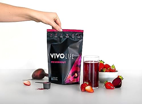Vivo life - Pre-Workout Energy Drink Supplement, Improve Performance, Guarana Natural Vivo life uk supplements
