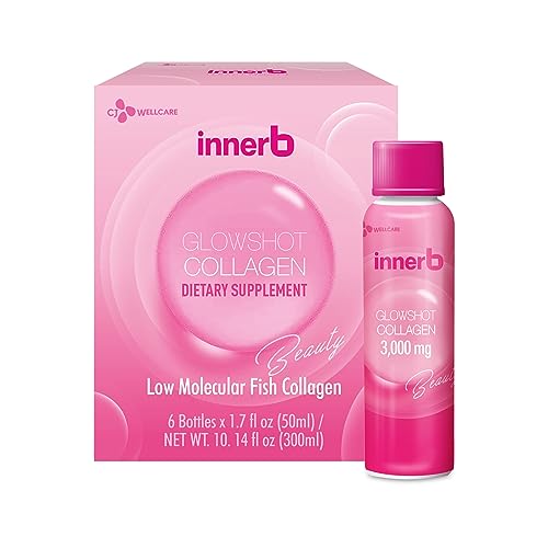 CJwellcare Innerb Glowshot Collagen (10.1fl oz, 6 Servings) - Low-Molecular-Weight Fish CJwellcare uk supplements