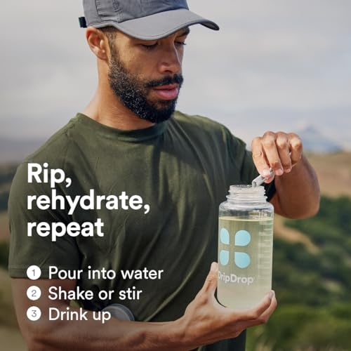 DripDrop Hydration - Zero Sugar Electrolyte Powder Packets Keto - Lemon Lime - 32 Count DripDrop uk supplements