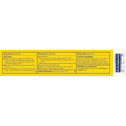 PREPARATION H Hemorrhoid Symptom Treatment Ointment, Itching, Burning & Discomfort Relief, Tube (2.0 Ounce) Preparation H uk supplements