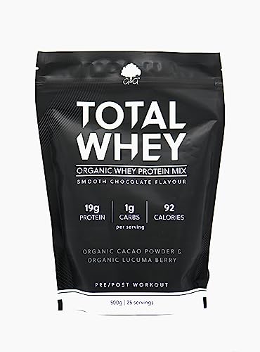 Total Whey | Organic Whey Protein Powder | Whey from Grass-fed Cows | 500g Powder G&G Vitamins uk supplements