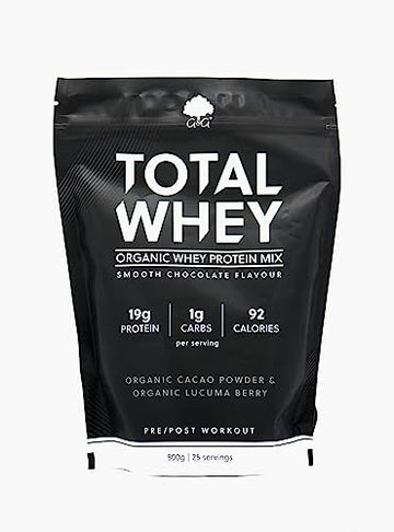 Total Whey | Organic Whey Protein Powder | Whey from Grass-fed Cows | 500g Powder G&G Vitamins uk supplements