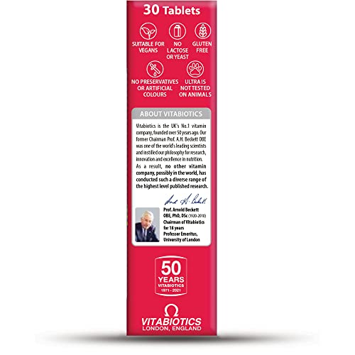 Vitabiotics Ultra Iron Tablets, Pack of 30 Vitabiotics Ultra uk supplements
