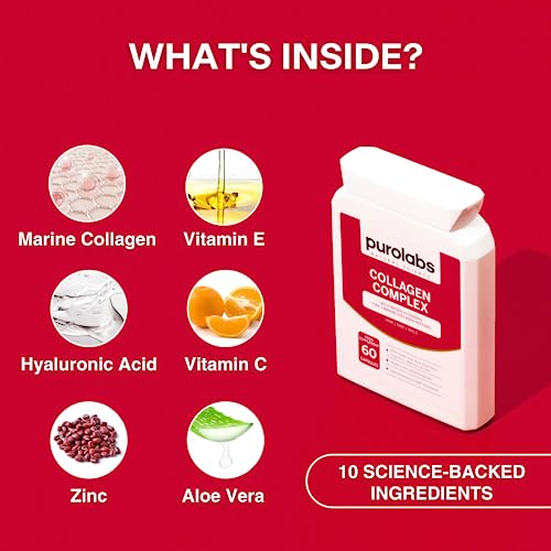 Marine Collagen Complex - Collagen Supplement for Women & Men - with Hyaluronic Acid & Vitamin C - High Strength Purolabs uk supplements