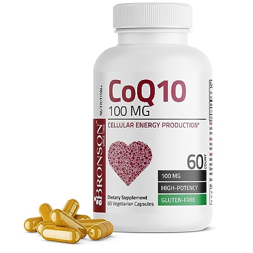Bronson CoQ10 100 MG High Potency Cellular Energy Production, 60 Vegetarian Capsules Bronson uk supplements