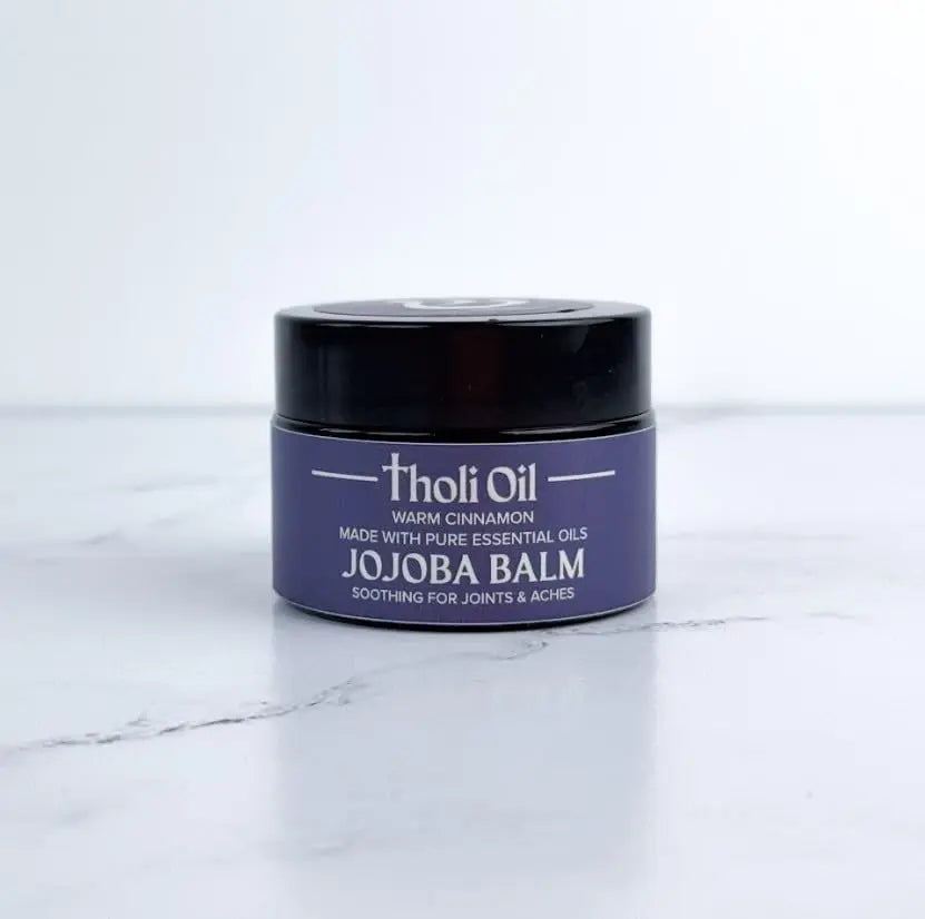 tHOli Plantar Fasciitis Relief Balm – Jojoba Cream with Cinnamon, Cassia, Spikenard & Hyssop – Soothes Heels, Supports Joints & Skin Repair (1oz) Tholi Oil uk supplements