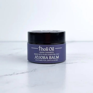 tHOli Plantar Fasciitis Relief Balm – Jojoba Cream with Cinnamon, Cassia, Spikenard & Hyssop – Soothes Heels, Supports Joints & Skin Repair (1oz) Tholi Oil uk supplements