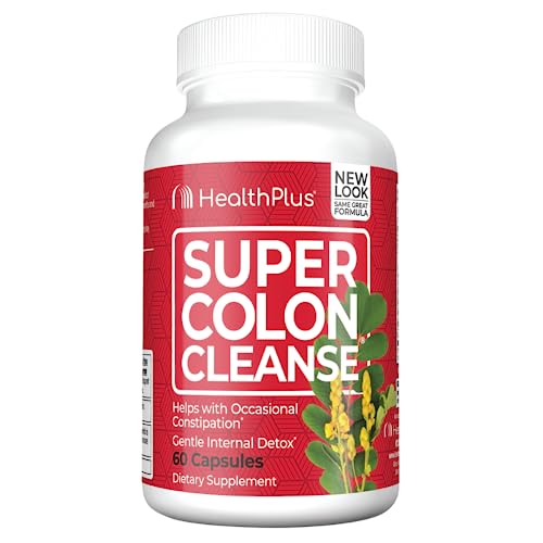 Health Plus Super Colon Cleanse Digestive Support | Constipation Relief to Reduce Bloating Health Plus uk supplements