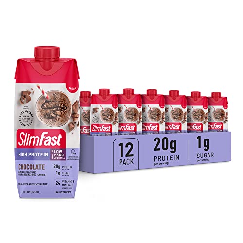 SlimFast Protein Shake, Chocolate- 20g Protein, Meal Replacement Shake SlimFast uk supplements