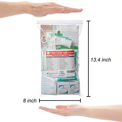 General Medi 160 Piece First Aid Kit Bag Refill Kit - Includes Eyewash, Instant Cold Pack General Medi uk supplements
