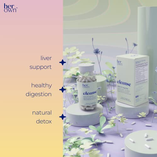her own Cleanse, Gentle Detox, Supports Healthy Gut, Ocean Algae Cleanse, Prebiotic/Probiotic Blend her own uk supplements