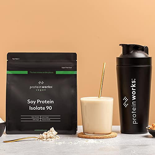 Protein Works Soy Protein 90 (Isolate) Protein Powder | 100% Plant-Based | Low Fat | No Added Sugar Protein Works uk supplements