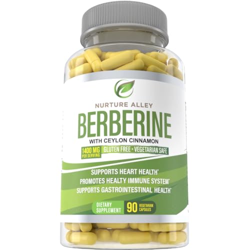 Nurture Alley Berberine Complex - Berberine HCL 1200mg Plus Organic Ceylon Cinnamon NURTURE ALLEY uk supplements