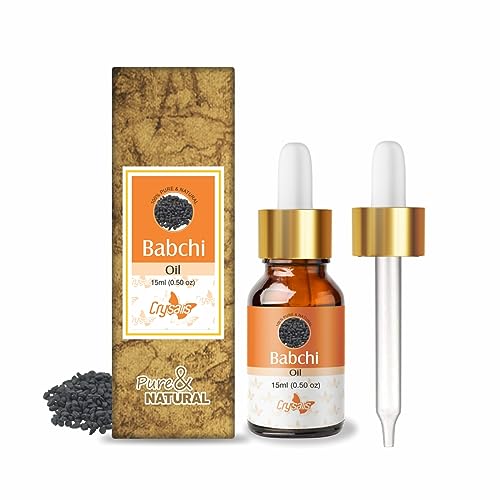 Crysalis Babchi Oil | Pure & Natural Undiluted Cold Pressed Carrier Oil - 15ml/0.50 fl oz Crysalis uk supplements