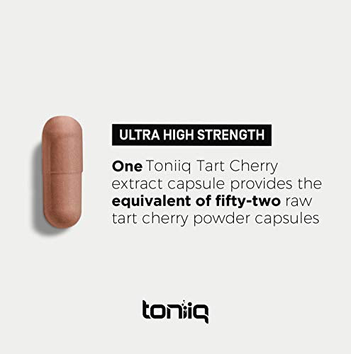 Toniiq Ultra High Strength Tart Cherry Capsules - 52,000mg 52x Concentrated Extract Toniiq uk supplements