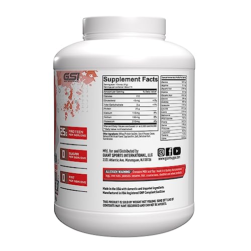 Giant Edge Series 100% Whey Protein Isolate - 25g Pure Whey Isolate - Zero Sugar Giant Performance uk supplements