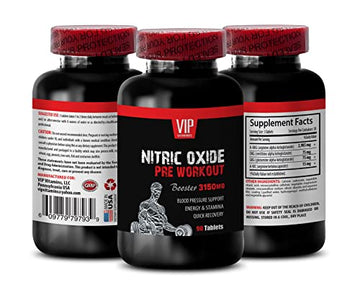 Nitric Oxide powder with L-arginine and L-glutamine - Nitric Oxide Pre-Workout Booster VIP VITAMINS uk supplements