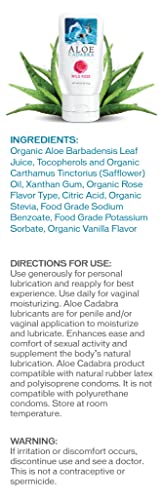 Aloe Cadabra Natural Organic Personal Lubricant and Vaginal Moisturizer, Wild Rose, 2.5 Ounce Aloe Cadabra uk supplements