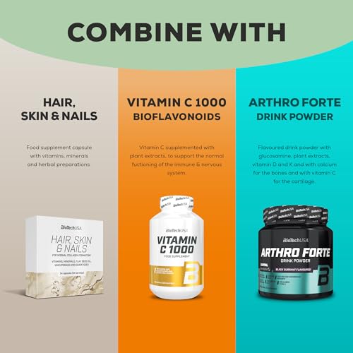 BioTechUSA Hyaluronic&Collagen, Food Supplement Capsules containing Collagen, hyaluronic Acid BioTechUSA uk supplements